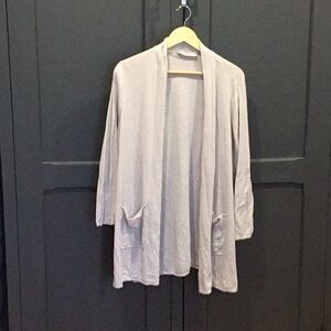 Loft plus size linen blend cardigan